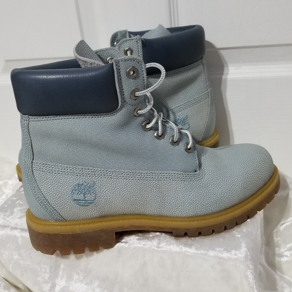 sky blue timberland boots